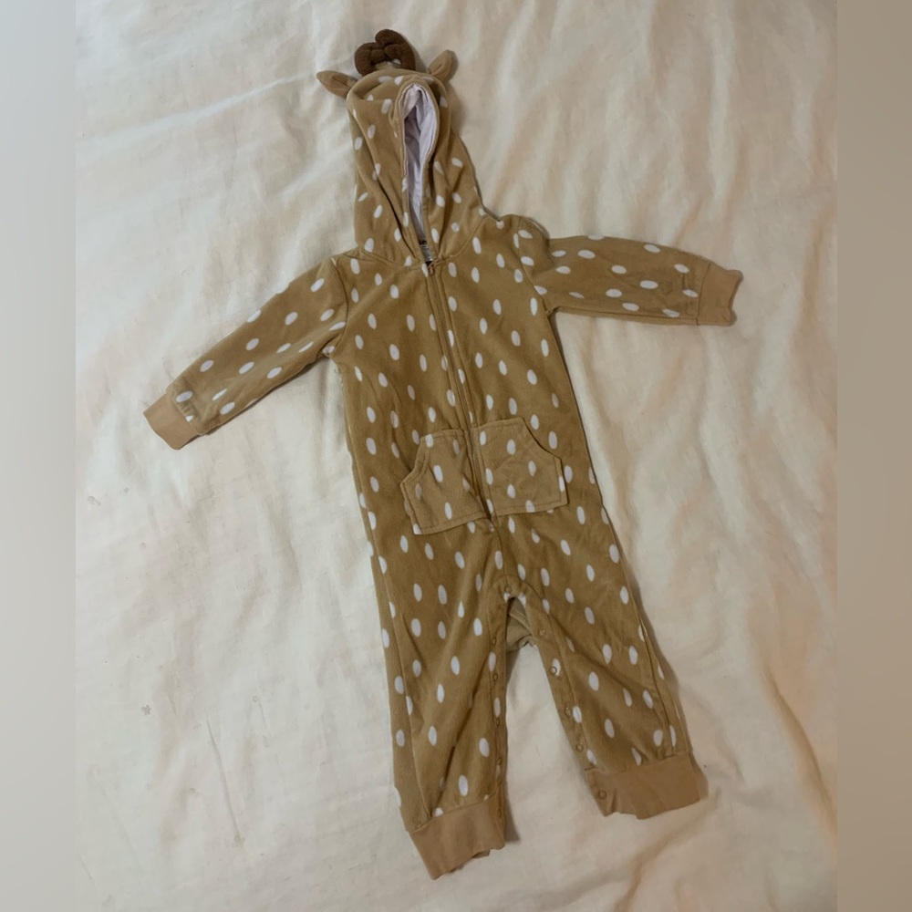 Toddler deer zip up